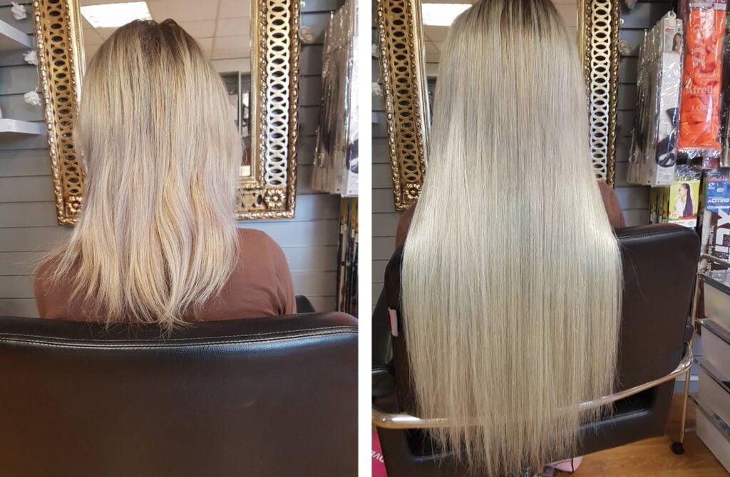 human hair extensions