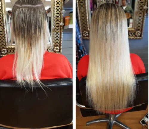 human hair extensions